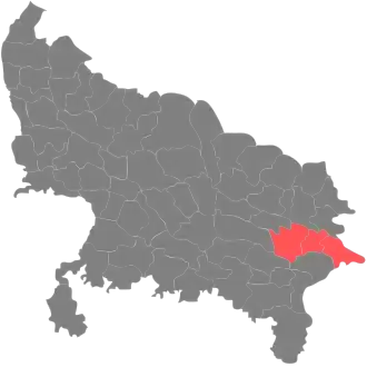 Localisation de Division d'Azamgarh