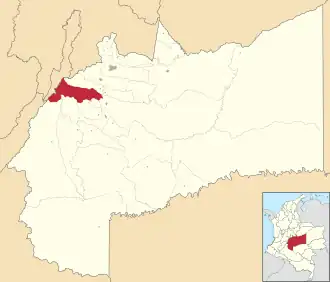 Localisation de Cubarral