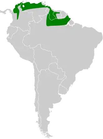 Description de l'image Crypturellus erythropus map.svg.