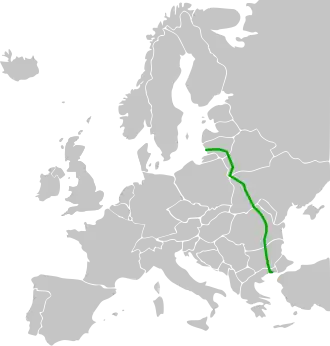Itinéraire de la route européenne 85