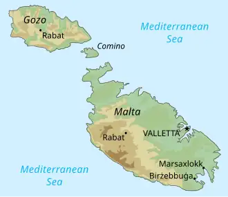 Description de l'image General map of Malta.svg.