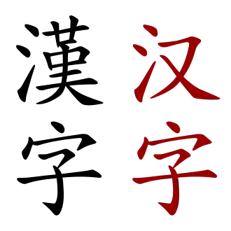 Image illustrative de l’article Caractères chinois