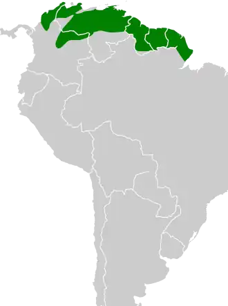 Description de l'image Icterus nigrogularis map.svg.