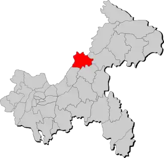 Localisation de Liángpíng Xiàn