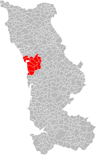 Localisation de Communauté de communes du canton de Lessay