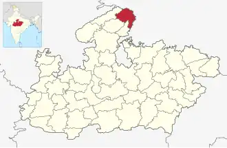 Localisation de District de Bhind