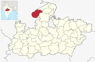 Localisation de District de Sheopur