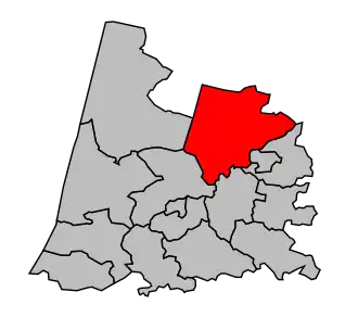 Canton de Tartas-Ouest