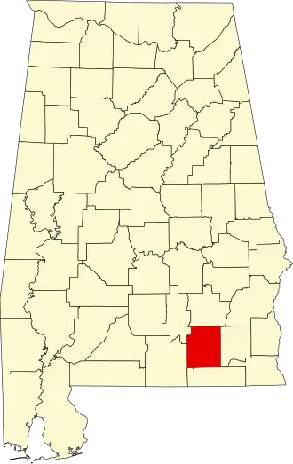 Localisation de Comté de Coffee(Coffee County)