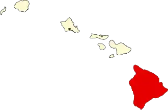 Localisation de Comté d'Hawaï(Hawaii County)