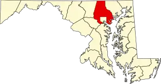 Localisation de Comté de Baltimore(Baltimore County)