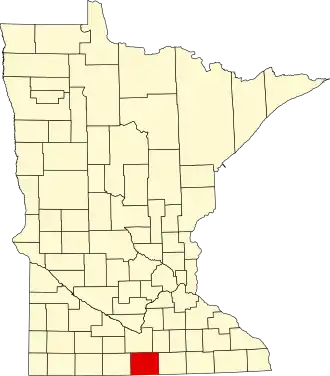 Localisation de Comté de Faribault(Faribault County)