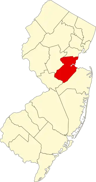 Localisation de Comté de Middlesex(Middlesex County)
