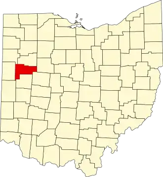 Localisation de Comté d'Auglaize(Auglaize County)