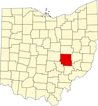 Localisation de Comté de Muskingum(Muskingum County)