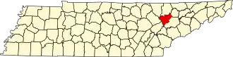 Localisation de Comté d'Anderson(Anderson County)