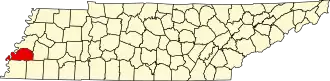 Localisation de Comté de Tipton(Tipton County)