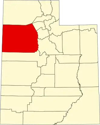 Localisation de Comté de Tooele(Tooele County)