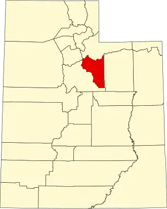 Localisation de Comté de Wasatch(Wasatch County)