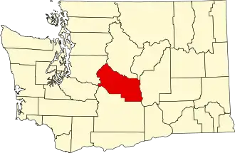 Localisation de Comté de Kittitas(Kittitas County)