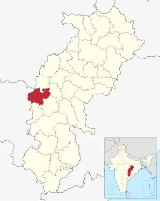 Localisation de District de Rajnandgaon