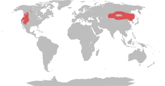 Description de l'image Range map cervus canadensis.svg.