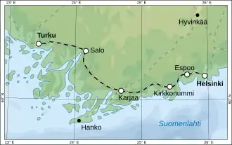 Image illustrative de l’article Ligne d'Helsinki à Port de Turku