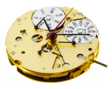 Mécanisme pour montre à quartz commercialisé par Ronda AG.