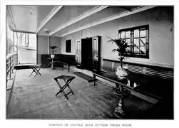 Véranda de première classe.