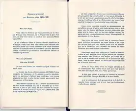 Discours de Jean Inglessi.