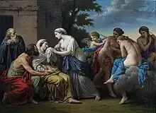 Louis-Jean-François Lagrenée. L’Amitié consolant la Vieillesse de la perte de la beauté et du départ des plaisirs