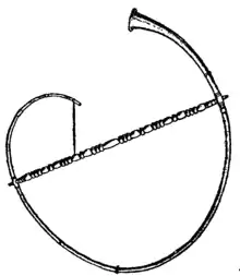 Dessin de l’instrument de musique antique.