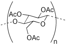 Formule topologique du triacétate de cellulose.
