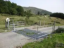 Photographie d’une grille horizontale.