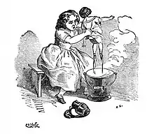 Une gravure illustrant Les malheurs de Sophie