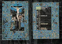 Livre d'heures noir composé à Bruges en 1475 dans l'entourage de Willem Vrelant