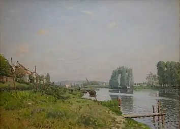 L'île Saint-Denis par Alfred Sisley, 1872, musée d'Orsay
