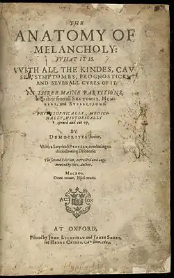 Image illustrative de l’article L'Anatomie de la mélancolie