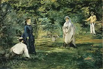 La Partie de croquet (1873), Francfort-sur-le-Main, musée Städel.
