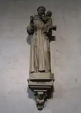 Statue de saint Antoine de Padoue.