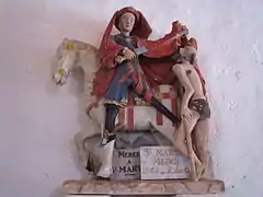 La statue de saint Martin.