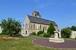 L’église Saint-Vigor. Vue sud-ouest.