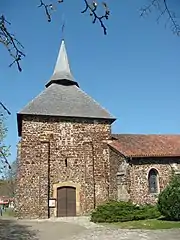 Église Saint-Jean-Baptiste de Mézos, XIVe&nbsp;siècle.