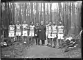 Équipe sportive du 63e&nbsp;RTM à Saint-Cloud en février 1921.