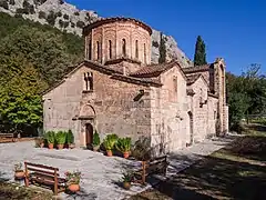 Vue de l'exonarthex depuis le sud-ouest.