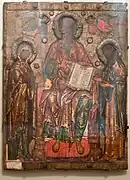 Deisis. Milieu du XIVe&nbsp;siècle. Musée russe. Pskov