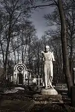 Vue du cimetière en avril 2011