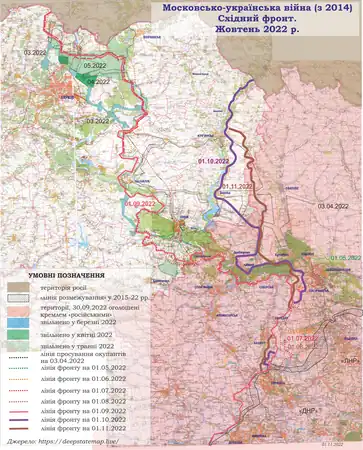 Front de l'Est, fin octobre 2022