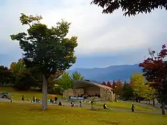 Jardin public du parc.