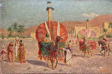 Le Départ de la caravane, vers 1900, localisation inconnue.
